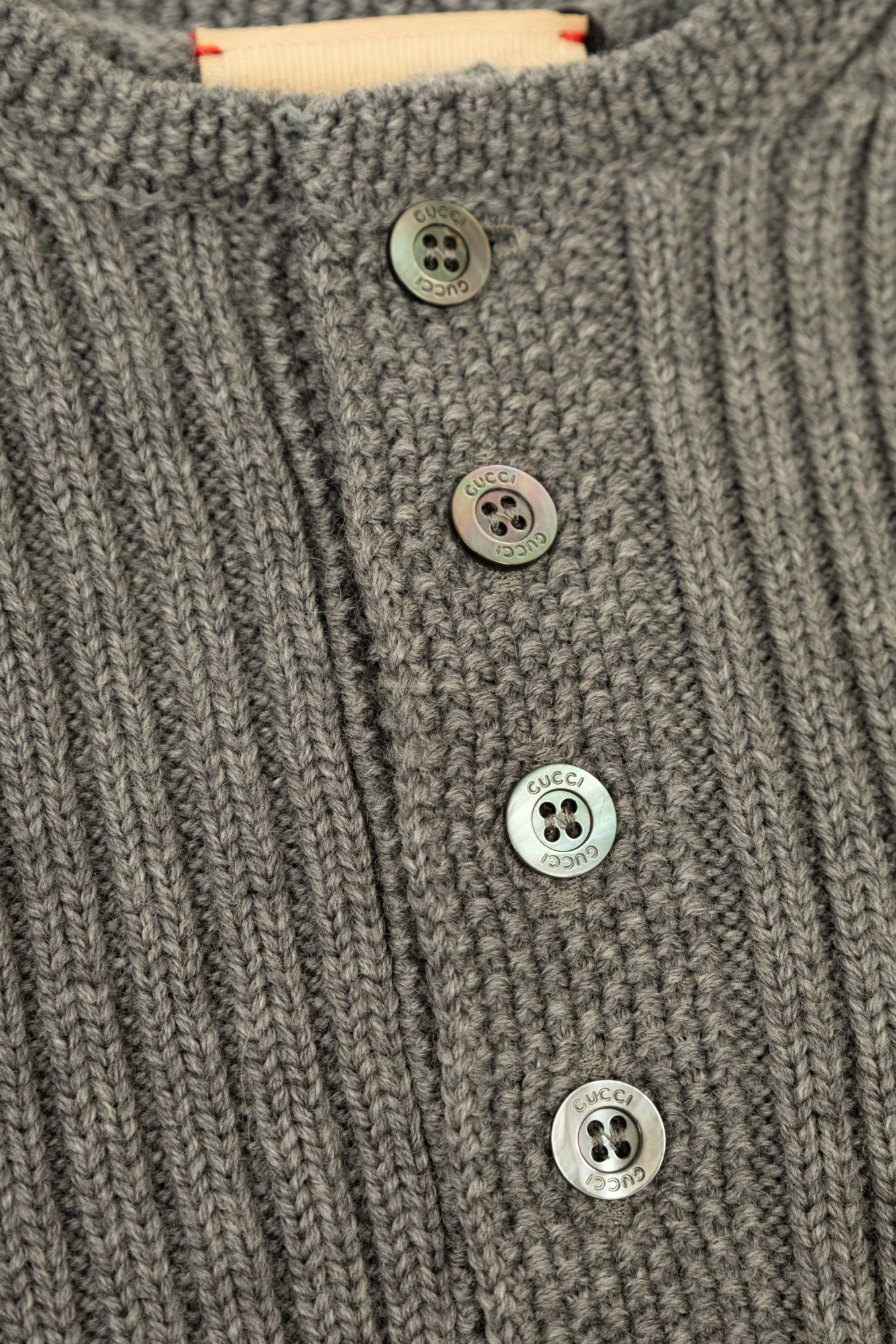Grey Sweater with signature Web stripe Gucci Kids - Vitkac Italy